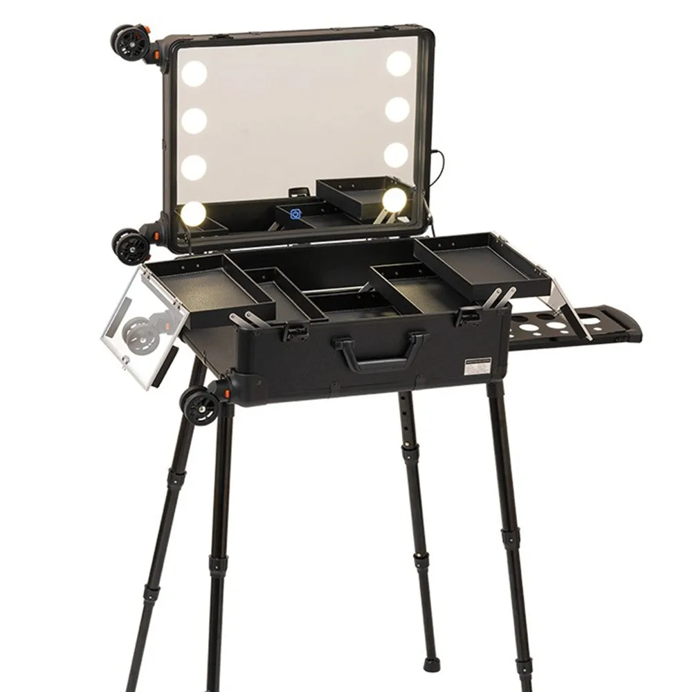 Beauty And Makeup Studio - Maleta de Maquillaje Profesional con Ruedas