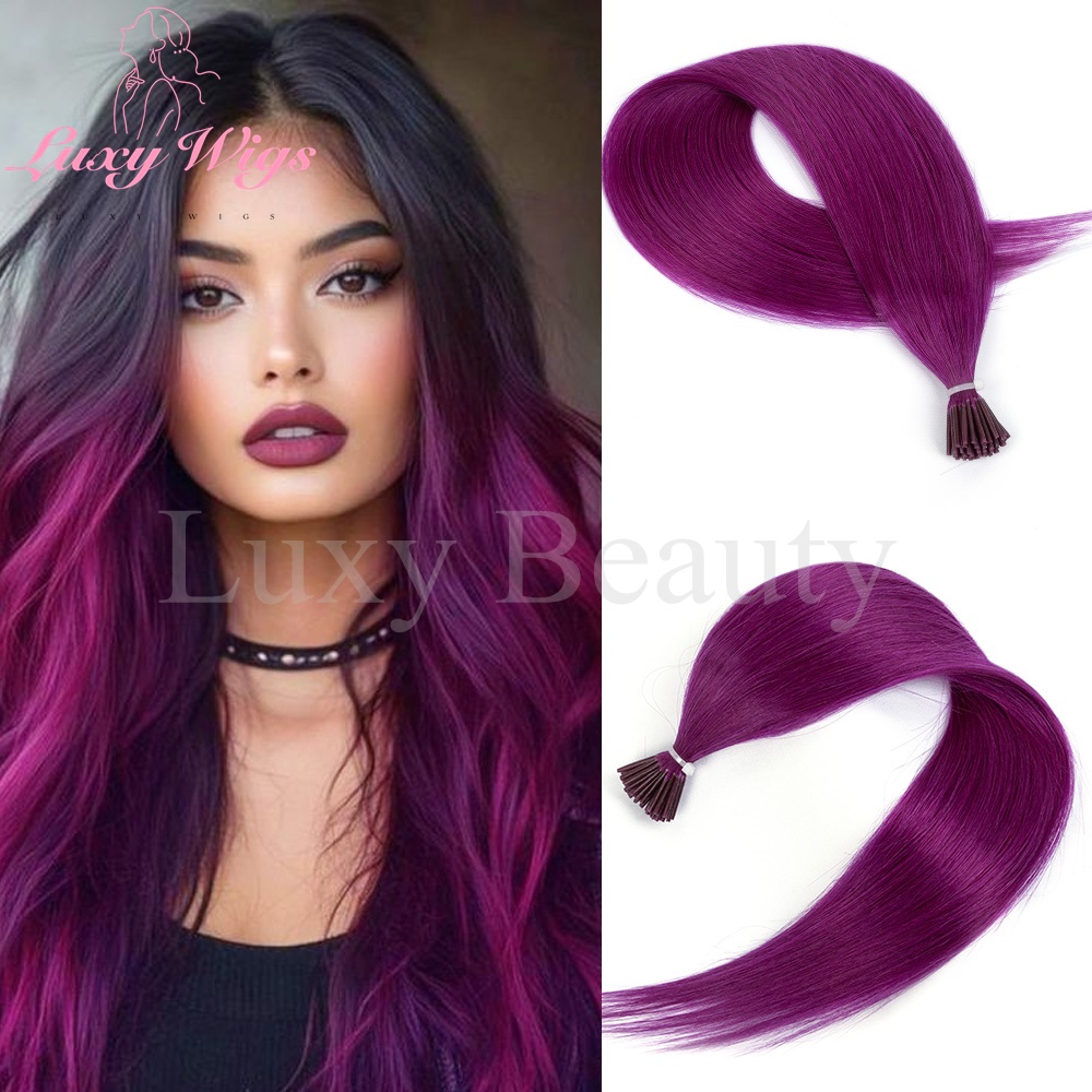 Pure Beauty Hair & Makeup - Extensiones de cabello humano con microcuentas,