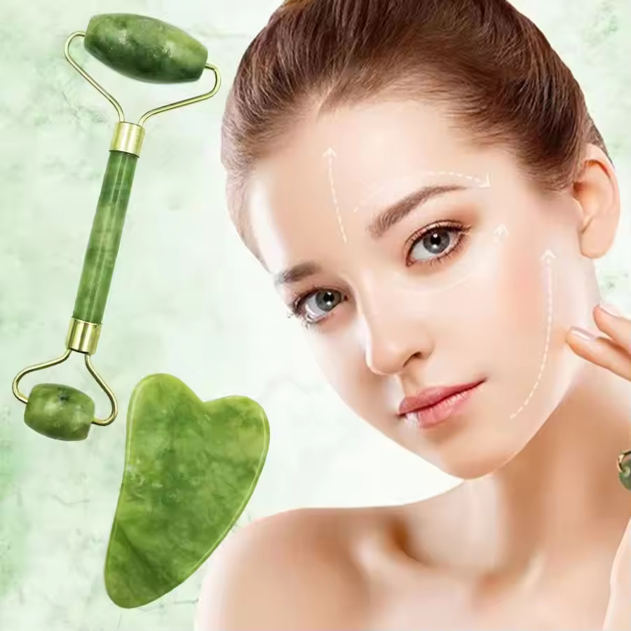 Rodillo de Jade Rosa Natural p - Jade Roller Gua Sha reseña y precio