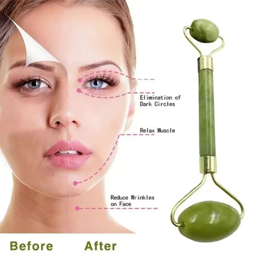 Rodillo de Jade Rosa Natural p - Jade Roller Gua Sha reseña y precio