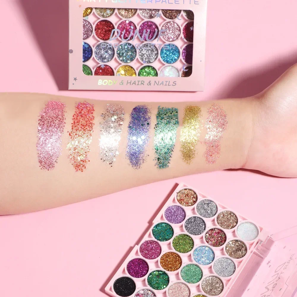 Paleta de Gel Brillante para C - Eyeshadow Glitter Pigment reseña y precio