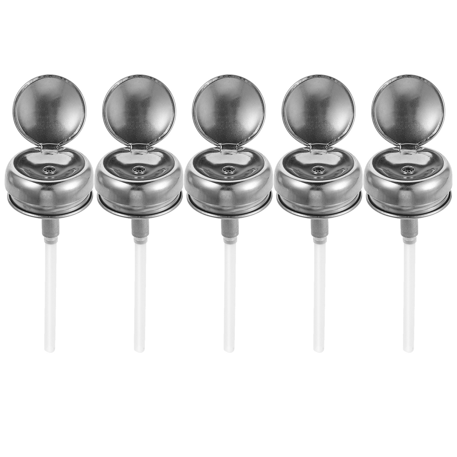 5 tapas dispensadoras de acero - Makeup And Beauty reseña y precio
