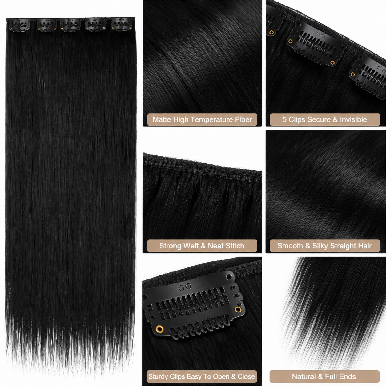 Extensiones de Cabello Sintéti - Pure Beauty Hair & Makeup reseña y precio