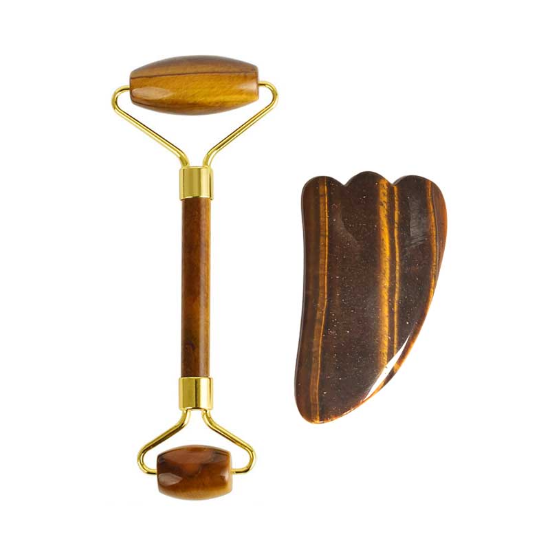 Rodillo de Jade de ojo de tigr - Jade Roller Gua Sha reseña y precio
