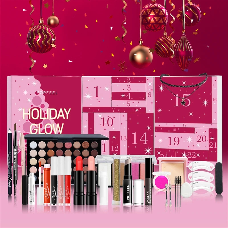 Set de maquillaje navideño con - Beauty Makeup School reseña y precio