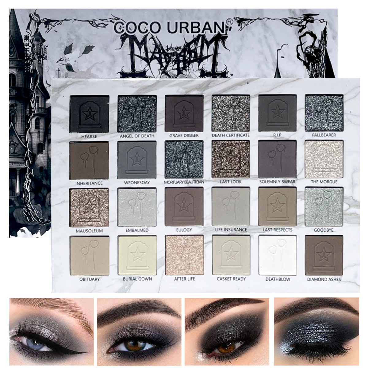 Paleta de Maquillaje de Ojos c - Eyeshadow Glitter Pigment reseña y precio